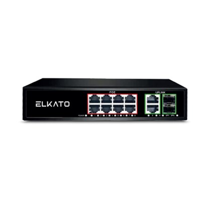 سوییچ 8  پورت PoE  الکاتو ELKATO 1SG0822GP-120W